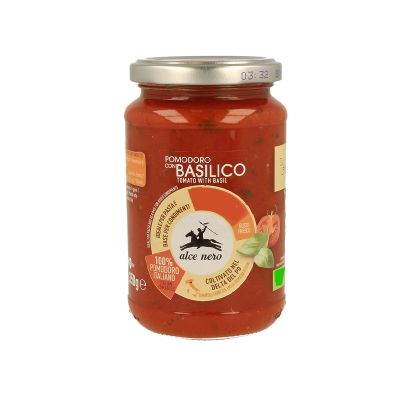Alce Nero尼諾 番茄羅勒義大利麵醬350g