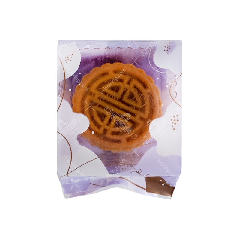 100入立體餅乾袋/月餅袋（GOOD DAY-紫）